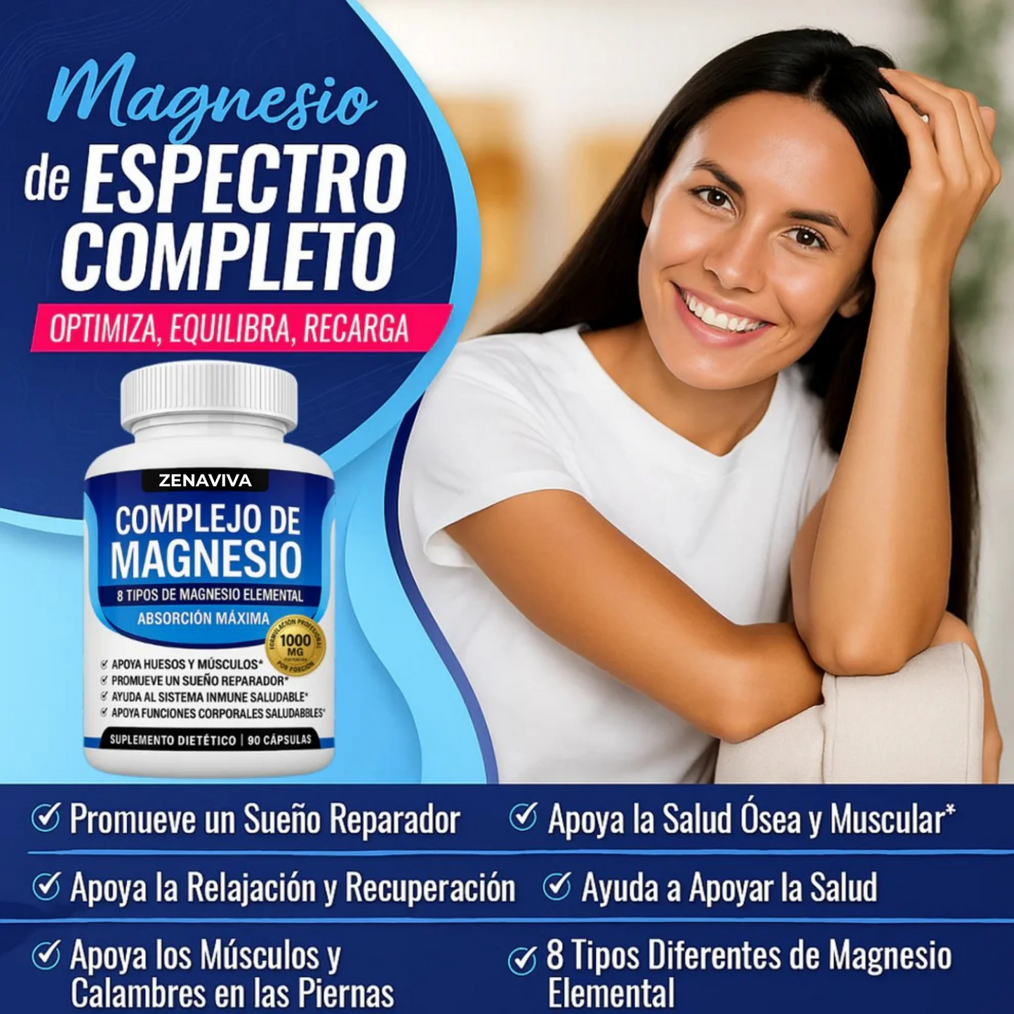 Complejo de magnesio 8 en 1 Tk