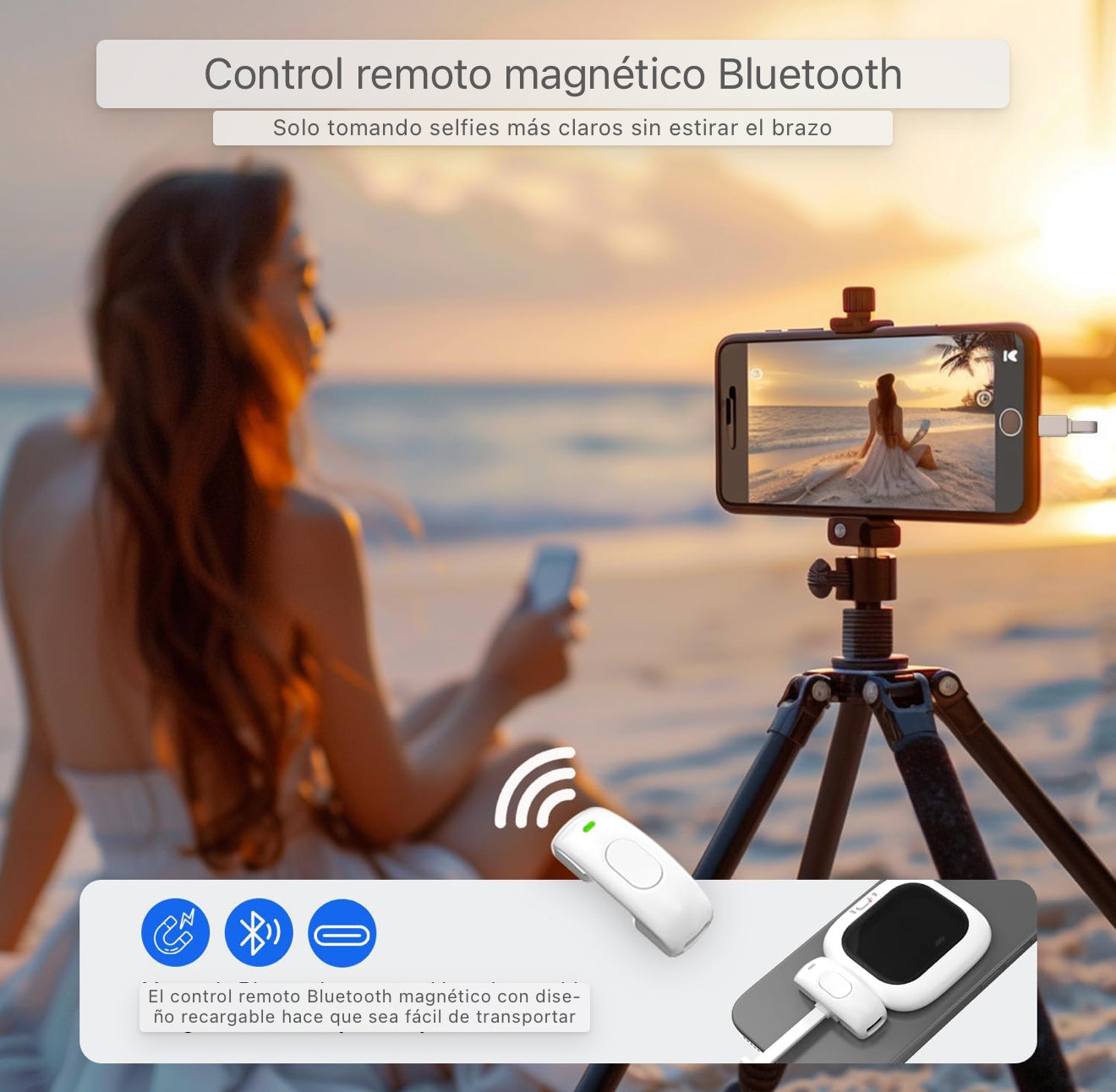 SelfieView®: Tu pantalla portátil para selfies y vlogs