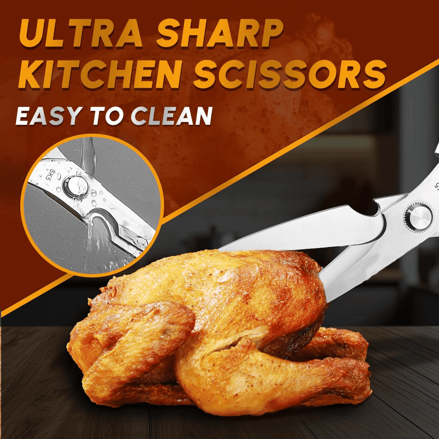 KuraShears® Tijeras para cocina multifuncionales